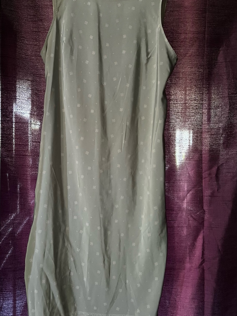 Kathie Lee Collection Sleeveless Sage Green Shift Dress